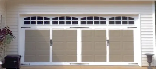 Full-view aluminum and glass garage doors